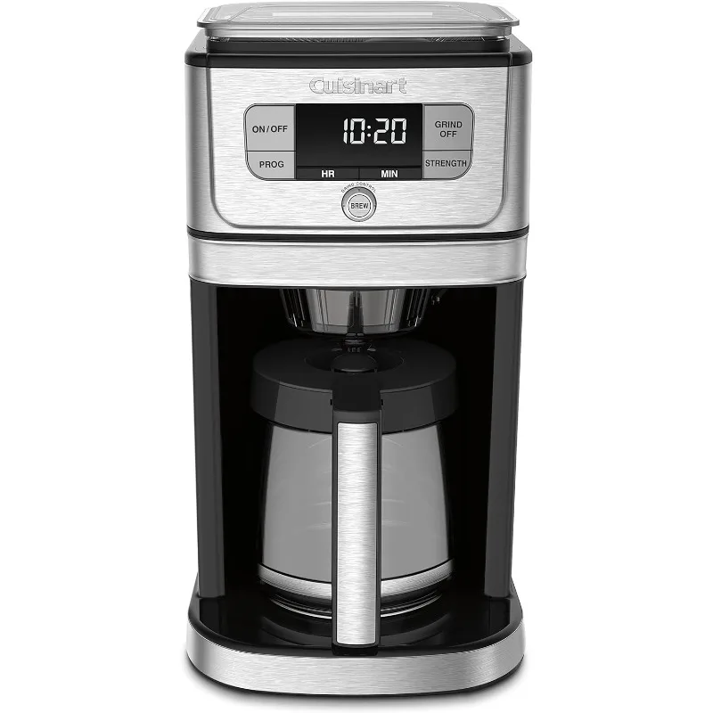 Cuisinart DGB-800 Fully Automatic Burr Grind & Brew, 12-Cup Glass, Silver