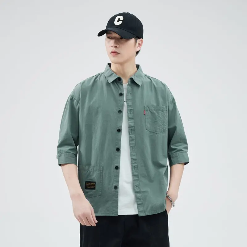 Men's Clothing Shirts New Autumn Winter Long Sleeve  Fashion Turn-down Collar Simple Comfortable Versatile Selling Comfortable