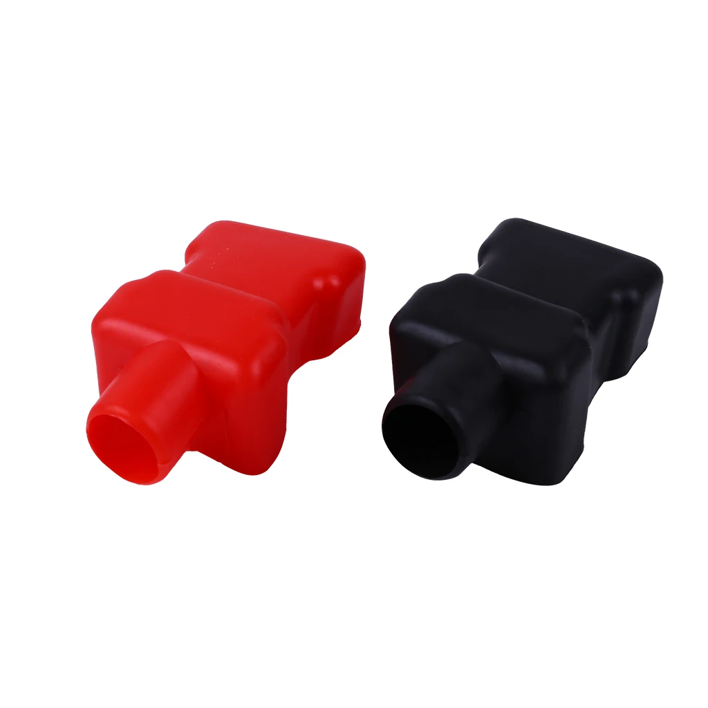 Auto Battery Terminal Cover 2Pcs Accessories Set Wear resistant Dustproof Replacement Practical Reliable Useful