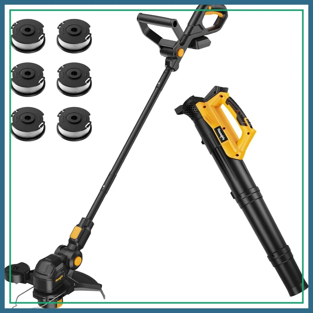 

12" Cordless Weed Trimmer & Leaf Blower Combo, 3-in-1 String Trimmer Edger, Auto-Feed, Tool Only