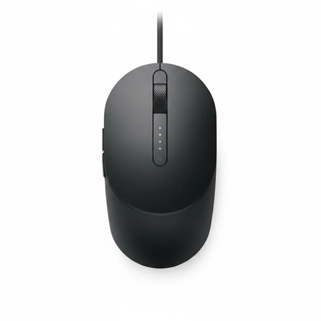 Dell MS3220 MS3220-BLK Mouse Berkabel - Hitam - Laser - Kabel - USB 20 - 3200 DPI - Roda Miring - 5 Tombol