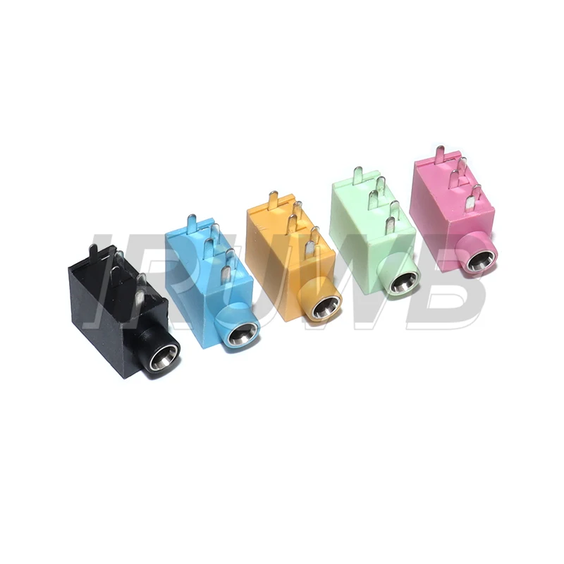 5pcs 3.5MM Audio Headphone Jack Connector PJ-325 Stereo Audio Earphone Connectors 3.5 PJ-325 Audio Jack Socket Multicolor