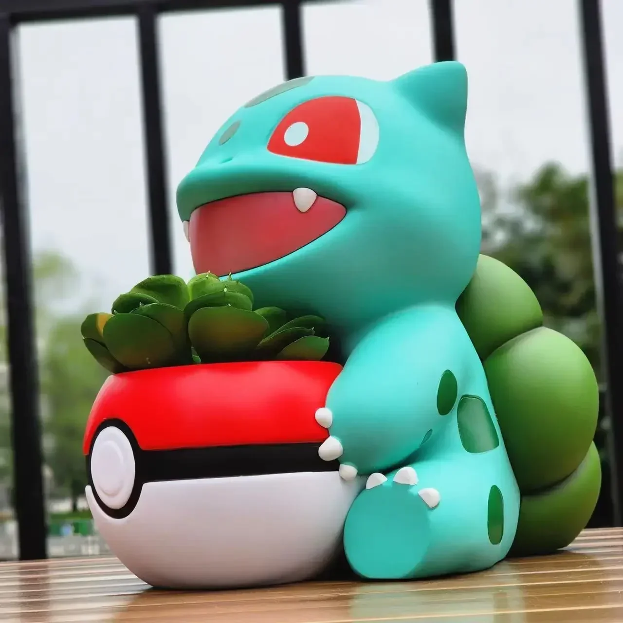 Pokemon Flowerpot Charmander Squirtle Bulbasaur Potted Figure Anime Canister Model Statue Doll Toys Desktop Decoration Gifts