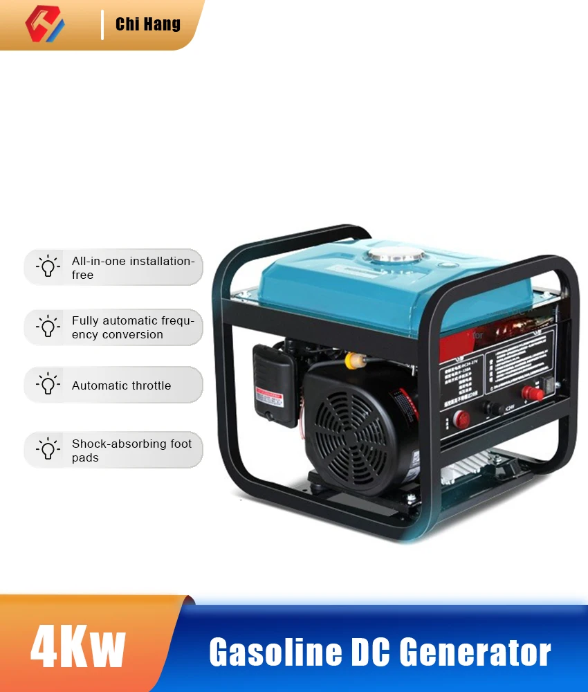 24V Parking Air Conditioner Gasoline Generator Small Silent DC Truck Frequency Conversion Self-start Stop Diesel Vehicle