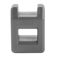 A36T-100Pcs M3 3 Mm Metric 304 Stainless Steel Flat Washer & 1X Screwdriver Magnetizer Degaussing Demagnetizer Gray