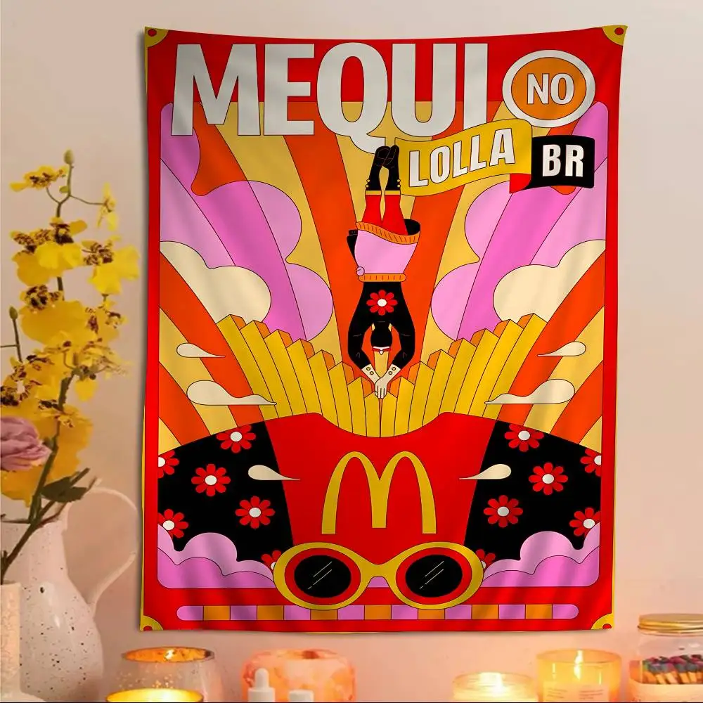 

Famous Cool Brand M-MCDONALD-S Cartoon Tapestry Art Science Fiction Room Home Decor Wall Hanging Home Decor