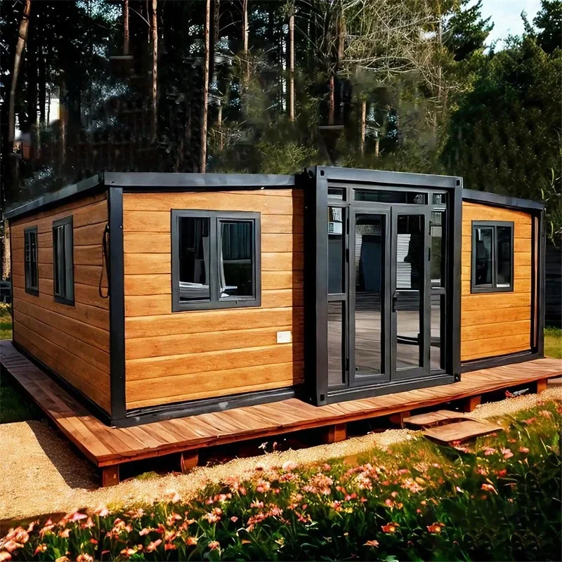 

Sun Room 20FT 40FT Modular Prefab House Detachable 2 3 4 Bedrooms Container Home Steel Tiny Wooden Villa For Shop Warehouse
