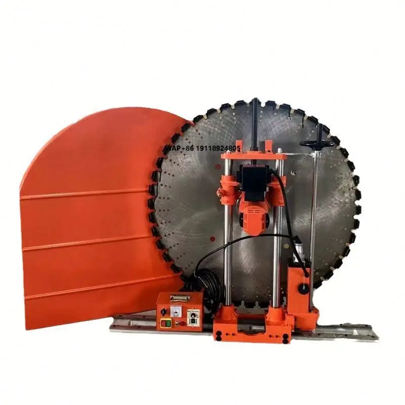 Construction Hydraulic Concrete Wall Cutting Machine Automatic Rail Type Highpower Cement Slotting Machine