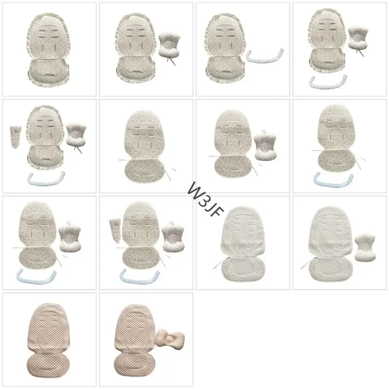 

W3JF 2025 Baby Strollers Cooling Pad for Infant Universal Ice Silk Cushion Soft & Breathable Mattress for Pram Carts