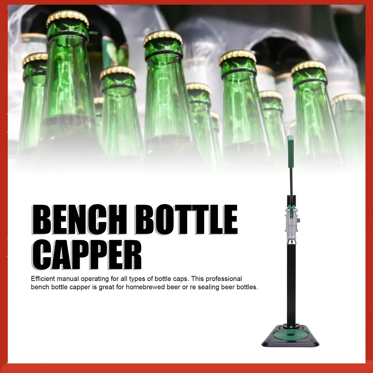 

Ручной инструмент для укупорки бутылок для домашнего пивоварения, укупорочная машина для бутылок, утюг для укупорки пивных бутылок