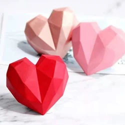 Creative Heart Chocolate Molds, 8/15 Cavities Silicone Mold, DIY Cake Topper Accessories 3D Decoration Baking Moulds Tools