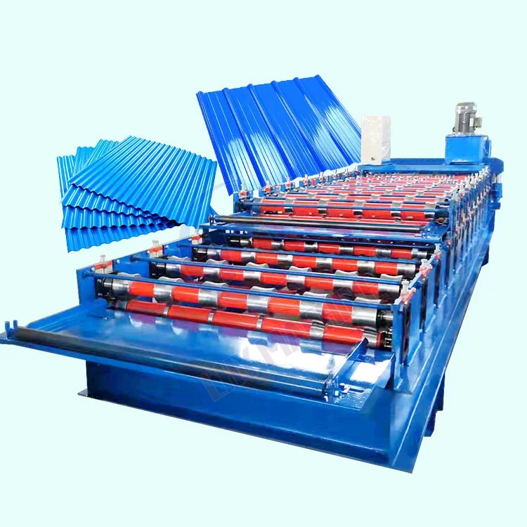 Corrugated Iron Roof Sheet Metal Zinc IBR Roofing Roll Forming Machine For Sale Tile Making Machine