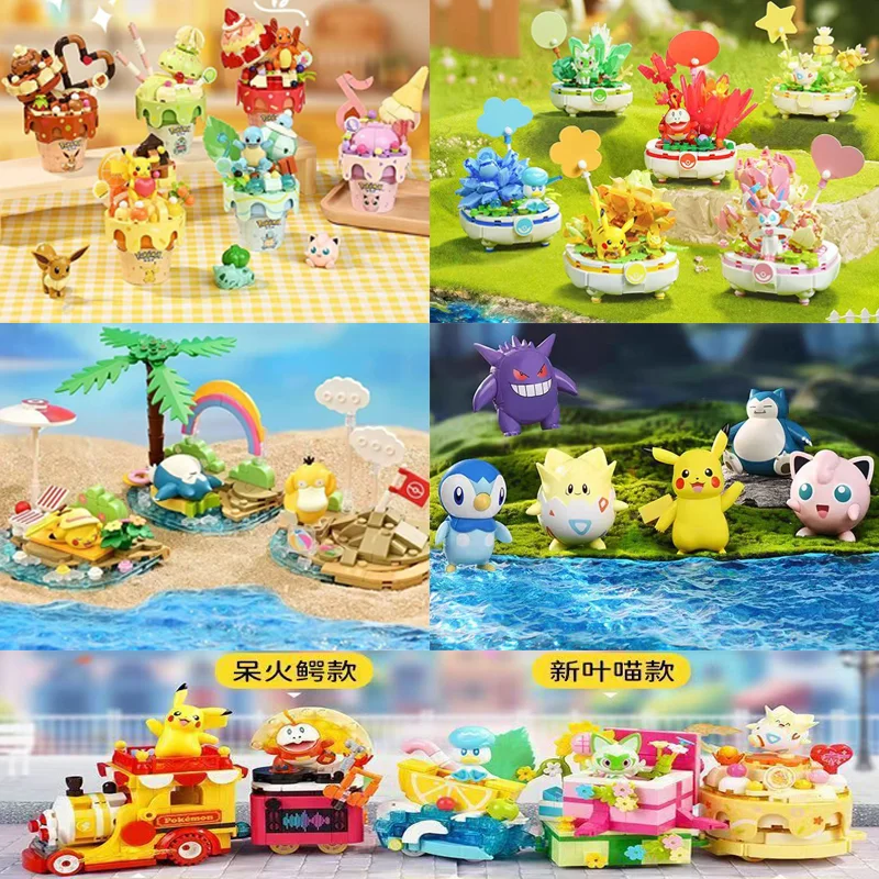 Model Kit Pokemon - Keeppley Pokemon Klocki Konstrukcyjne Seria Świąteczna