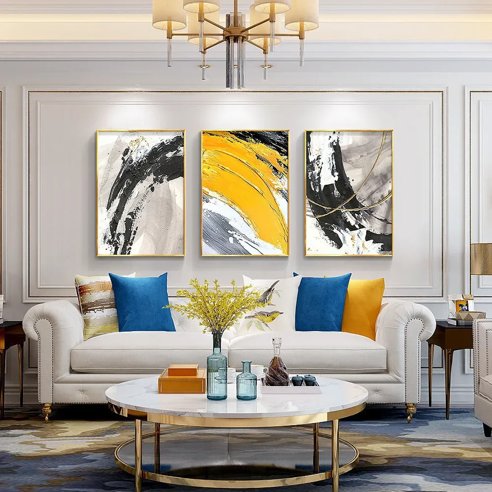 

Abstract Canvas Oil Painting, 100% Hand Painted, Senior Artist, Pure Hand Drawn, Living Room