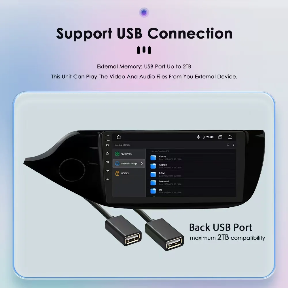 9'' Radio samochodowe dla KIA CEED 2012-2016 Android Carplay Bezprzewodowy BT WIFI Multimedialny odtwarzacz wideo Nawigacja GPS Stereo Head Unit