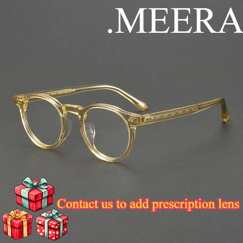 

High Quality Testudinarious Polygon Glasses Business Spectacles Elegant Round Acetate Optical Frames GM Eyeglasses for Men Women