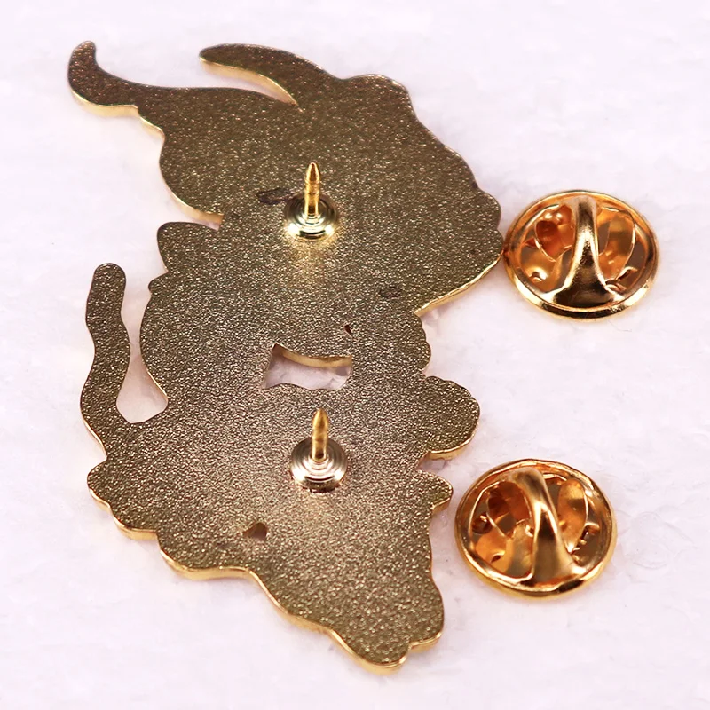 Fantasy Lotus Pond goldfish carp Enamel Pin chinese style badge brooch jewelry Backpack Decorate