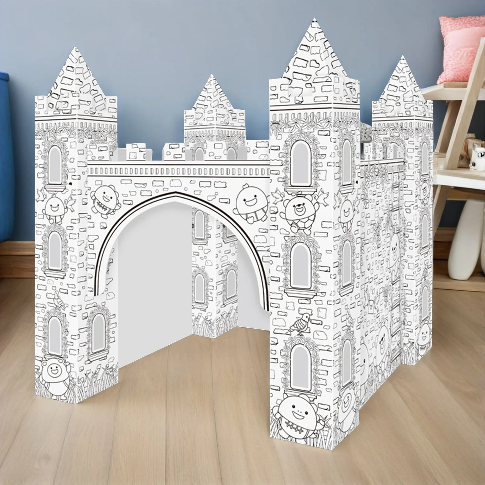 

1 set 1 Set 3D Coloring Puzzle Diy Colorizing For Kids Creative Educational Art Craft Biodegradable Material Cute