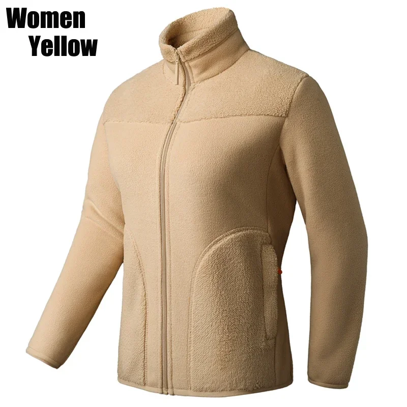 Korean Fashion Kawaii Winter Polar Fleece Jacket Women Outdoor Sweatshirts For Gym Sports Hiking Camping Coats Ladies Clothing