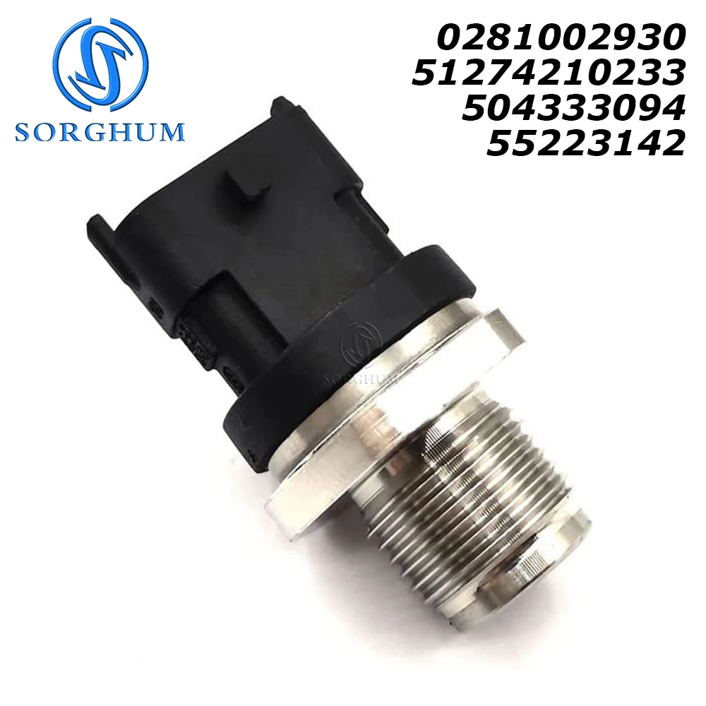 

0281002930 Oil Fuel Rail Pressure Sensor Regulator For MAN TGL TGX NG IVECO EuroCargo Fiat 504333094 51274210233 55223142