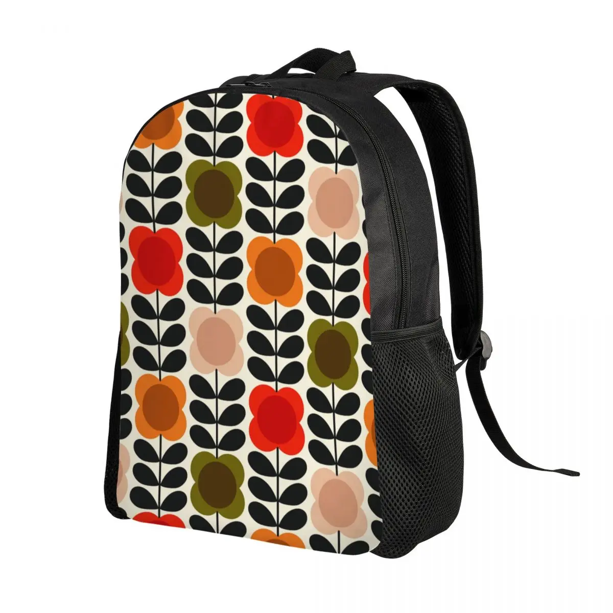 Custom Orla Kiely Spot Flower Stem Tomato Pink Travel Backpack Men Women School Computer Bookbag College Student Daypack Bags