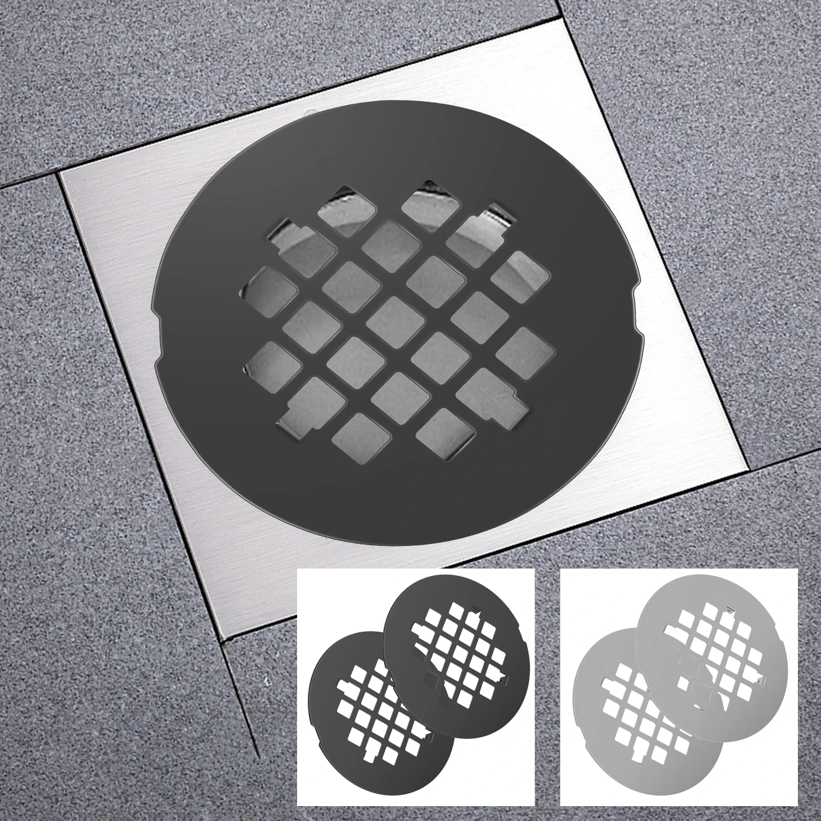 Drain Cover Stainless Steel Floor Drain Cover Highly Efficient Drainage Easy to Clean and Handle Floor Drain Cover Unclogging