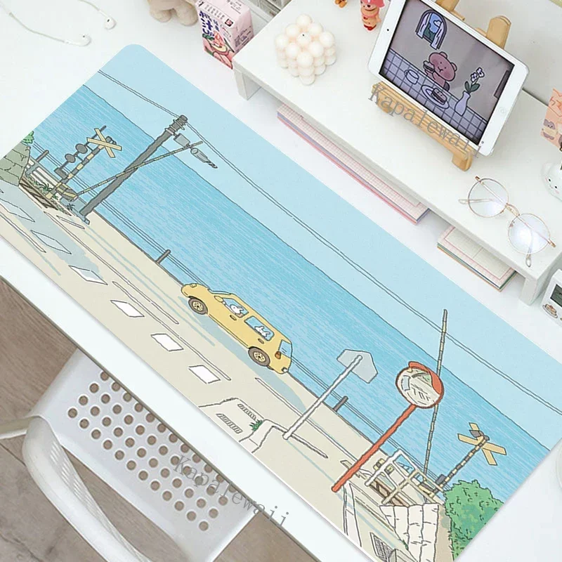 Leuke Plant Gaming Accessoires Muismatten Computer Laptop Gamer Uitgebreide Antislip Wasbare Muismatten Rubberen Toetsenbord Tafelmatten