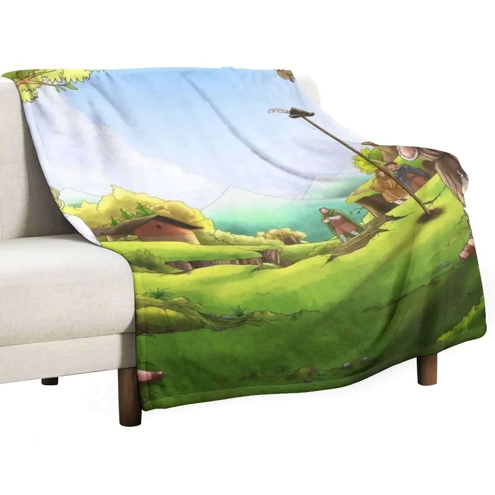 William Tell and the Apple Throw Blanket Blankets Sofas Of Decoration bed plaid for winter Heavy Blankets