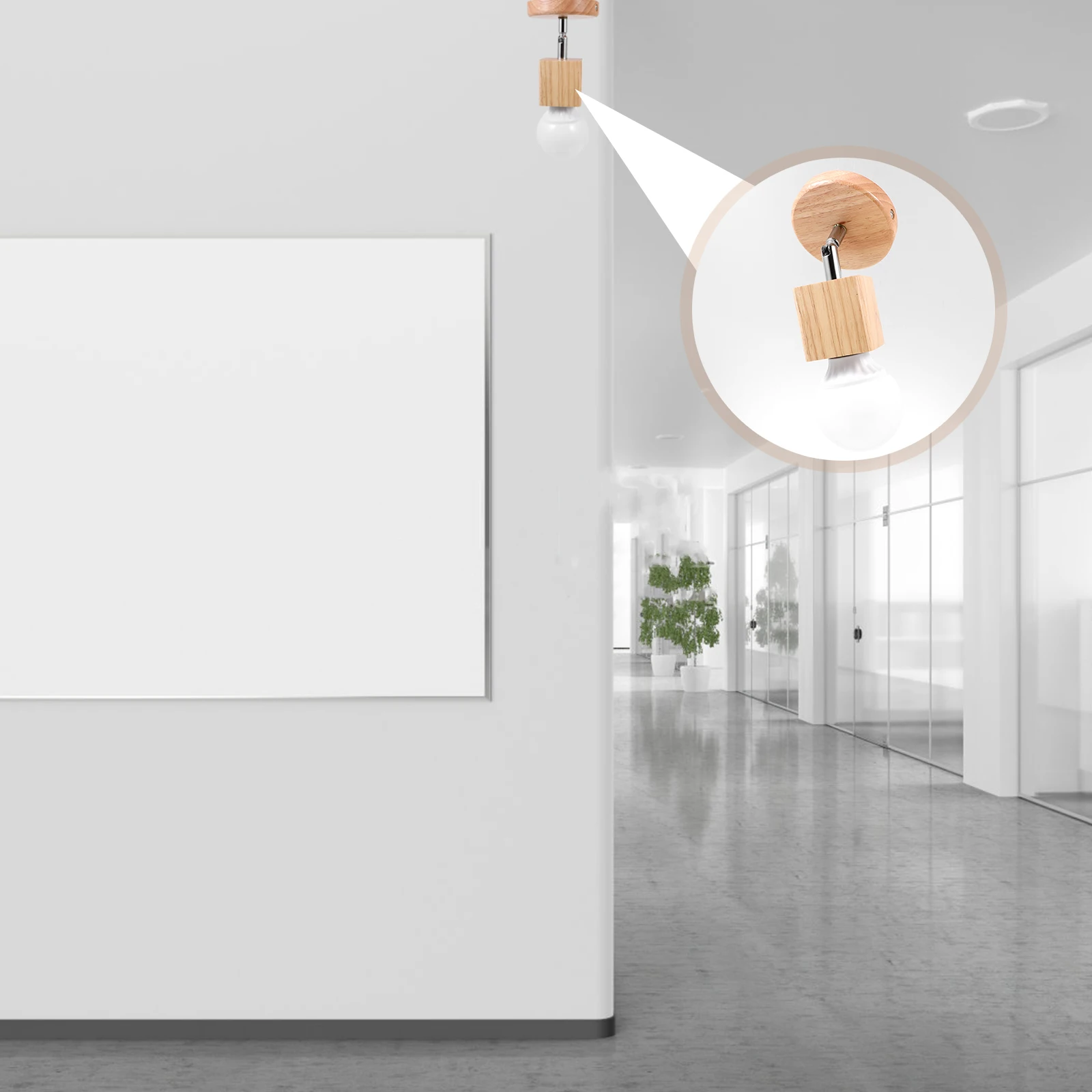 

Ceiling Lamp Modern Minimalist Wood Design Suitable Hallway Bedroom Bathroom LED Light Decorative Lighting Easy Installation