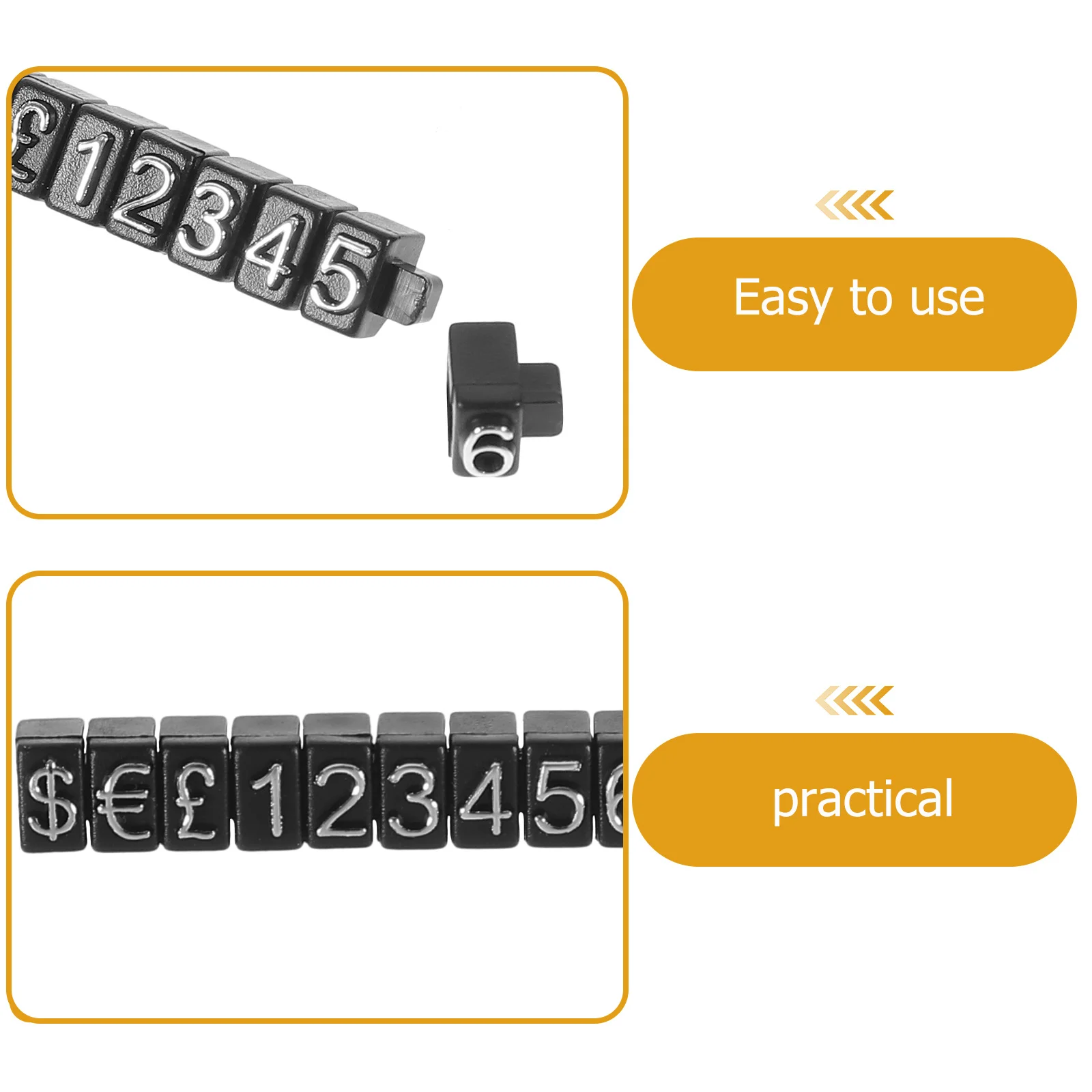 10 مجموعات شارة السعر مكعب سعر البيع الصغيرة عرض العلامات لمتجر البيع بالتجزئة ساعات المجوهرات الفاكهة الخضار مخبز التسعير #4