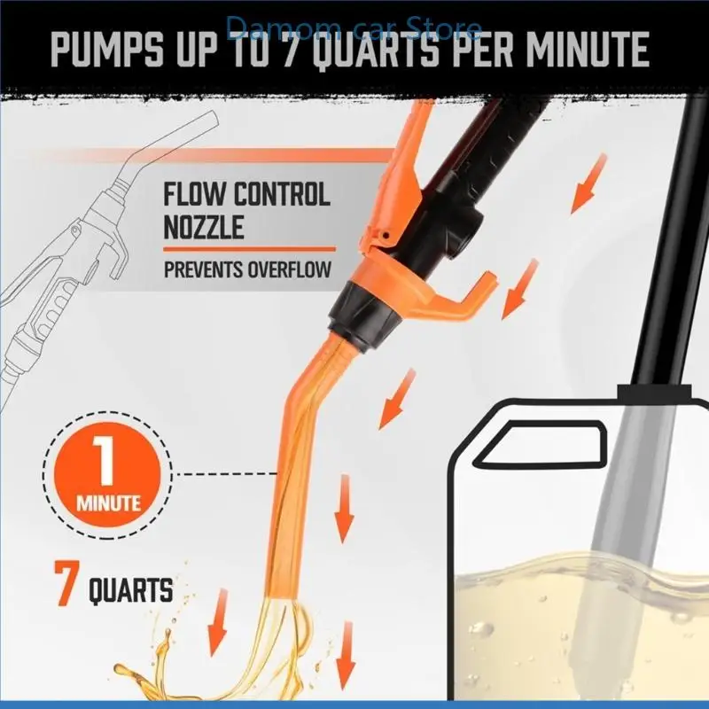 

A2UC Portable Battery Operated Transfer with Adjust Nozzle Easy To Use Liquid Transfer Simple Operate