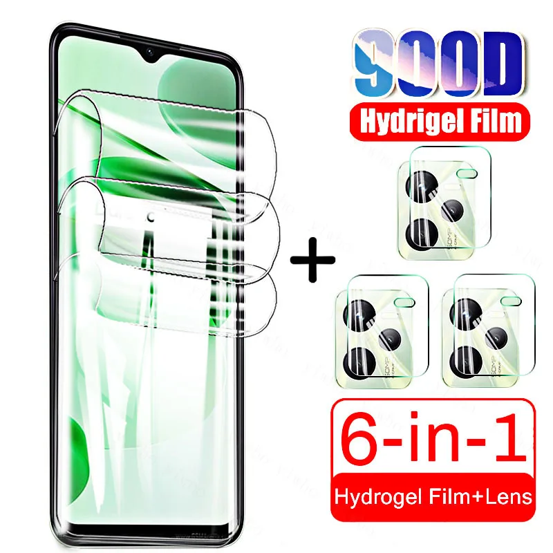 Передняя Гидрогелевая пленка для Oppo Realme C35 C25 C25s защита для экрана не стекло на Realmi C11 C21 C20 C3 C25y Защитное стекло для объектива