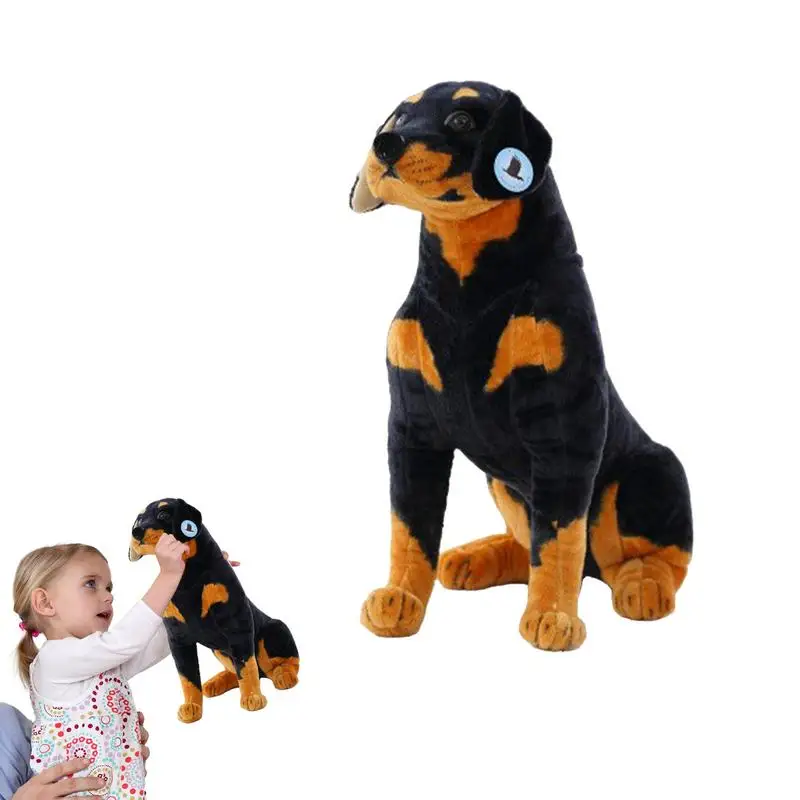 Shepherd Dog Stuffed Animal Soft Toy Stuffed Dog Figure Safe And Soft Large Realistic Dog Doll For Providing A Comfortable Touch