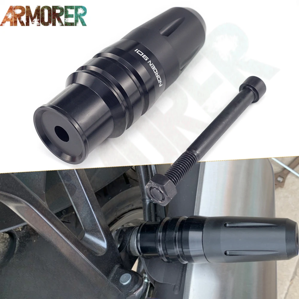 

Аксессуары для мотоциклов Norden 901 Norden 901, алюминиевые ползунки выхлопной рамы с ЧПУ, противоударные накладки, защита от падения 2022 2023