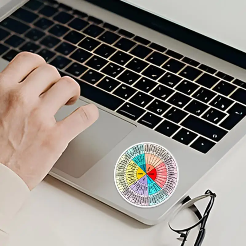 カラフルな防水感情円グラフデカール、教育チャートとポスター、感情的な構築