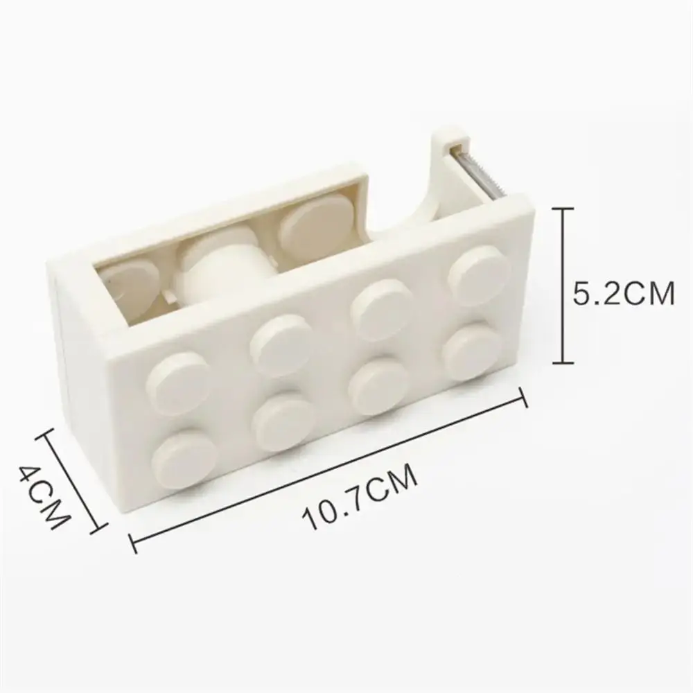 Building Block Adhesive Tape Holder Paper Tape Masking Tape Tape Dispenser Multi-color Plastic Roller Tape Holder Packing Tools