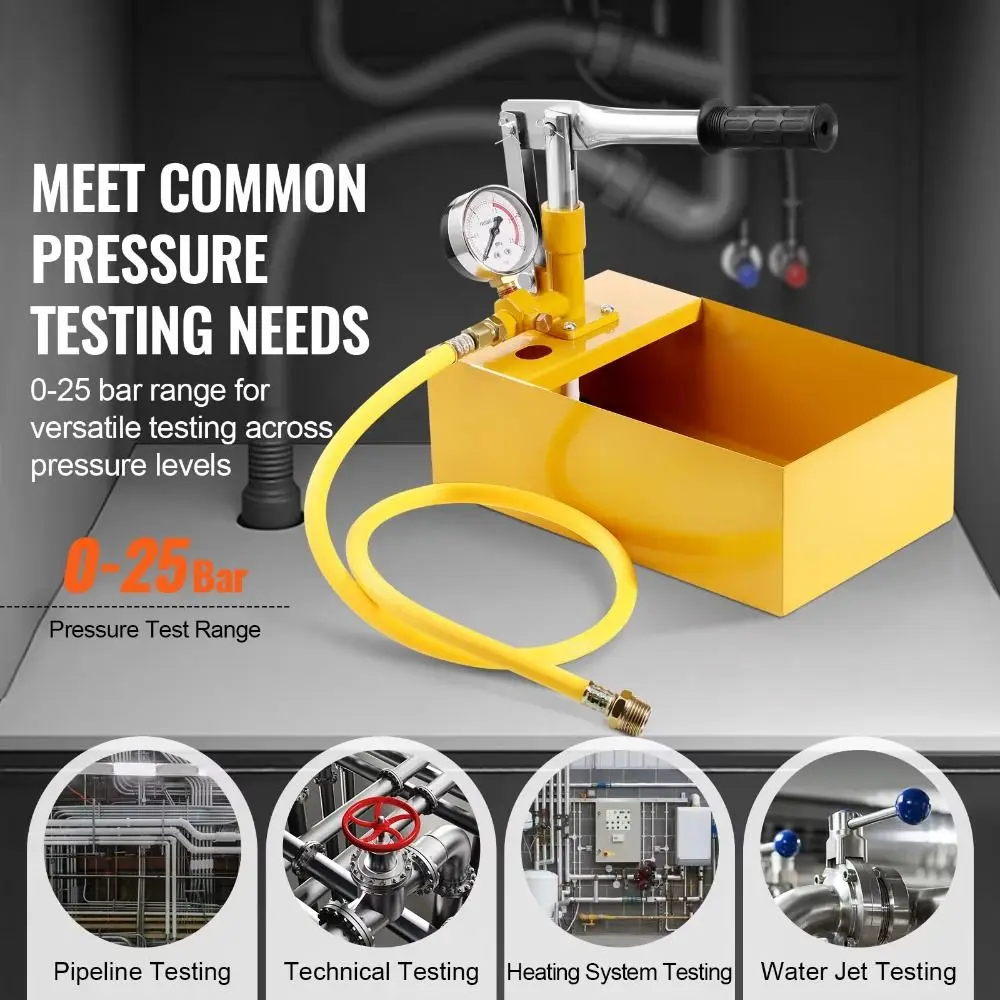

25Kg Manual pressure testing pump Durable Manual Operation Household Pressure Test Pump High Precision Tap Water