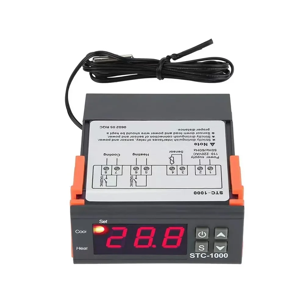 STC-1000 STC 1000 LED Digital Thermostat for Incubator Temperature Controller Thermoregulator Relay Heating Cooling 12V 24V 220V