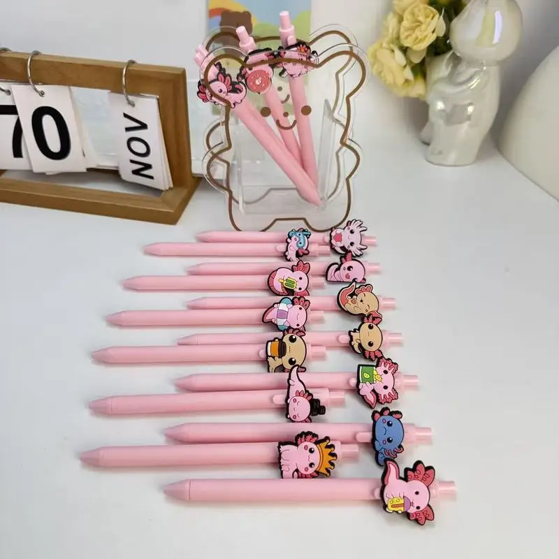 20/30pcs  Creative, simple, cute cartoon baby fish-shaped retractable ballpoint pen Campus Design Back-to-School Season Salamand