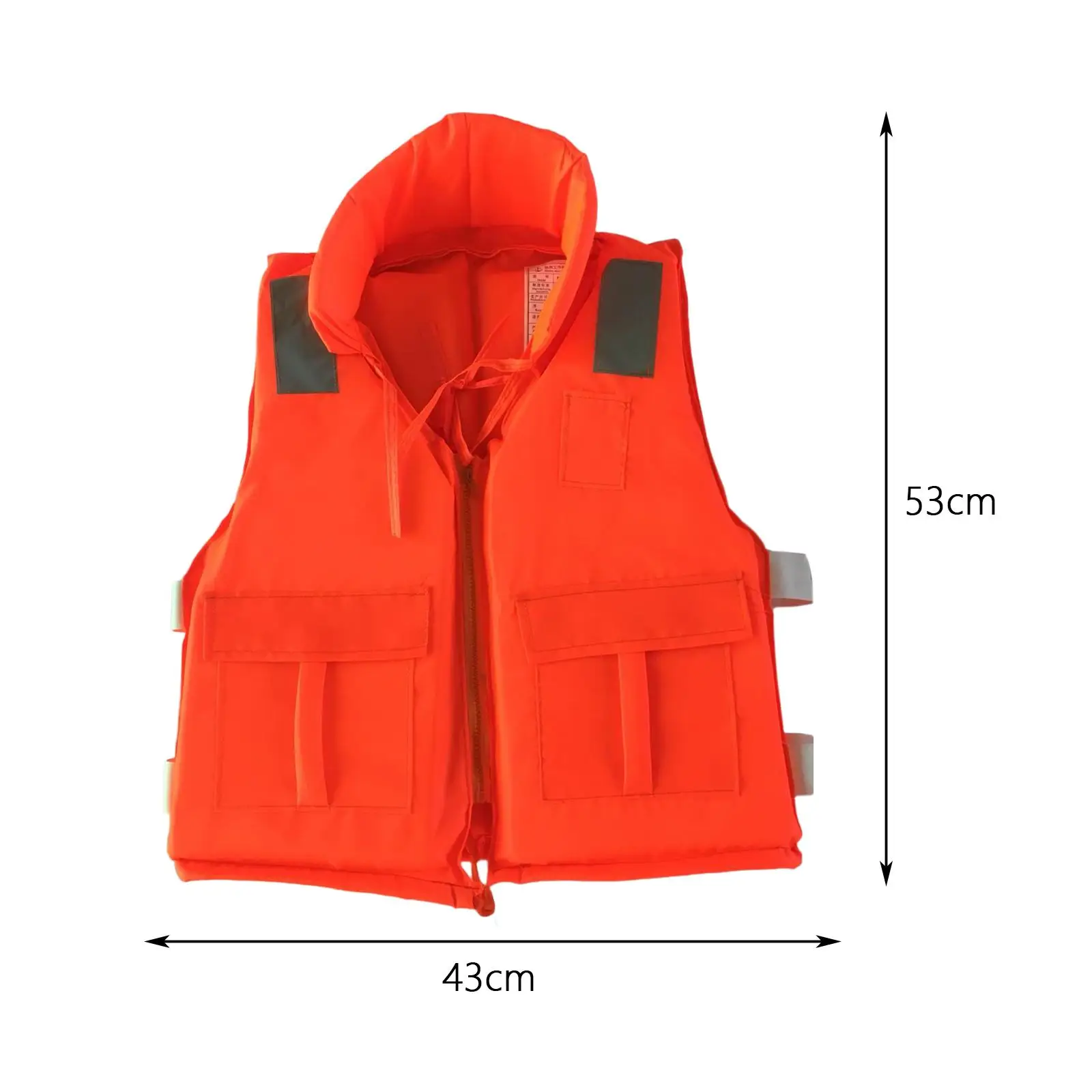 Chaleco salvavidas reflectante para adultos, chaqueta de pesca con mosca para exteriores, Ayuda de flotabilidad para whimming, surf, Kayak, esquí a la deriva