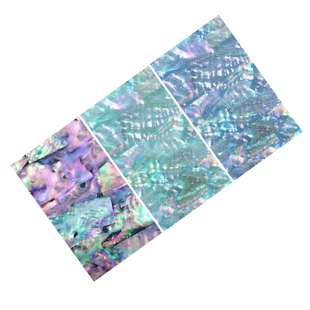 

3pcs Art Shell Patches Nail Durable Premium Diy Decorations For Christmas Party Holiday Event Shell Paper Nail Art Stickers