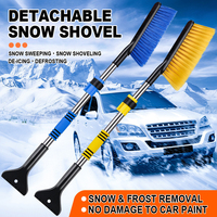 Car Snow Shovel Snow Ice Scraper Snow Brush Shovel Removal Brush for the Car Windshield Cleaning Scraping Winter Tool
