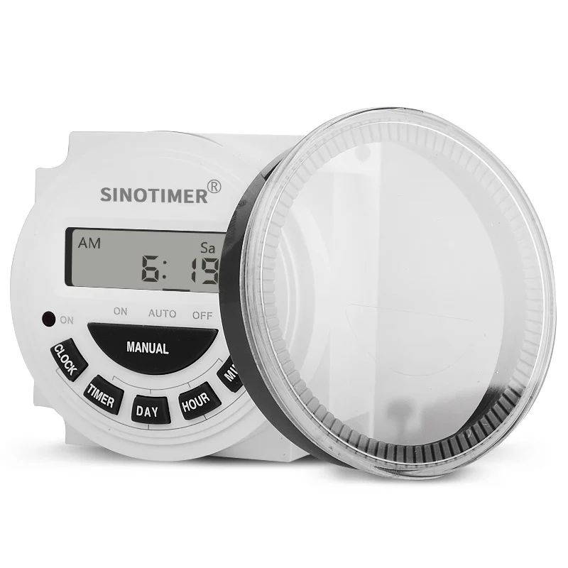 Wet Contact Output TM619 Timer Switch with waterproof cover input 220V /110V and output 220V/110V  with UL listed relay inside