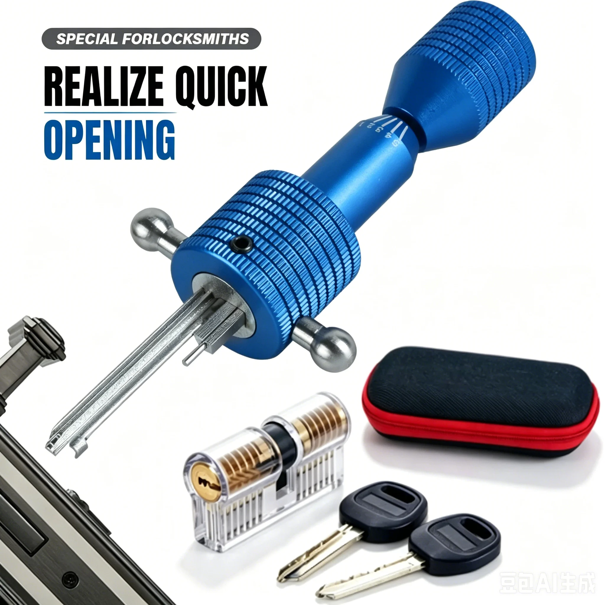 Professional Key Positioning Jig MUL-78 With Positive AB Milling Slot Compatible With KABA Key Duplicating Machine Locksmith Sup