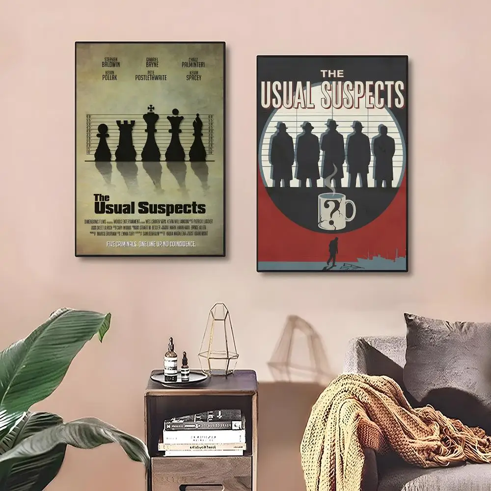 The Usual Suspects Crime Mystery Painting Calligraphy Poster ‌decor Canvas Modern living room