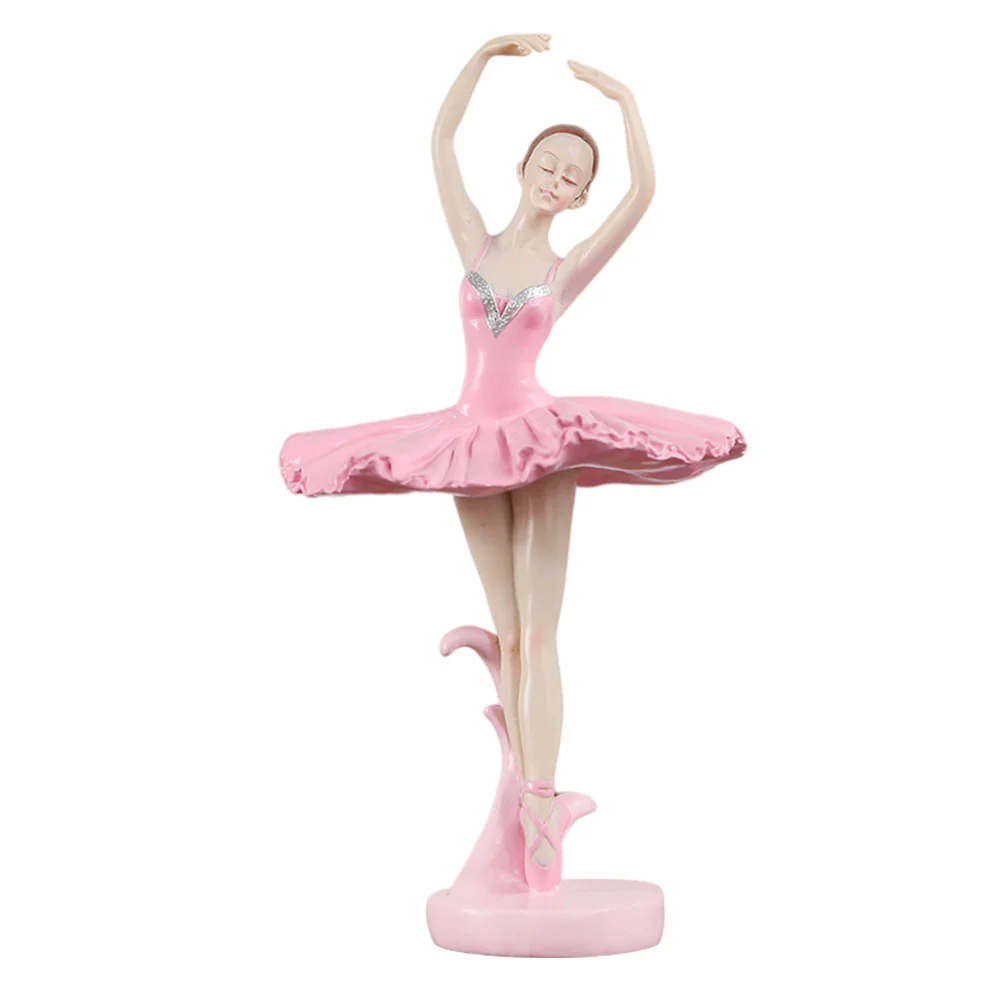 

Resin Ornaments Lightweight Decor Ballet Girl Crafts Sculpture Desktop Decoration Synthetic Study Room Office