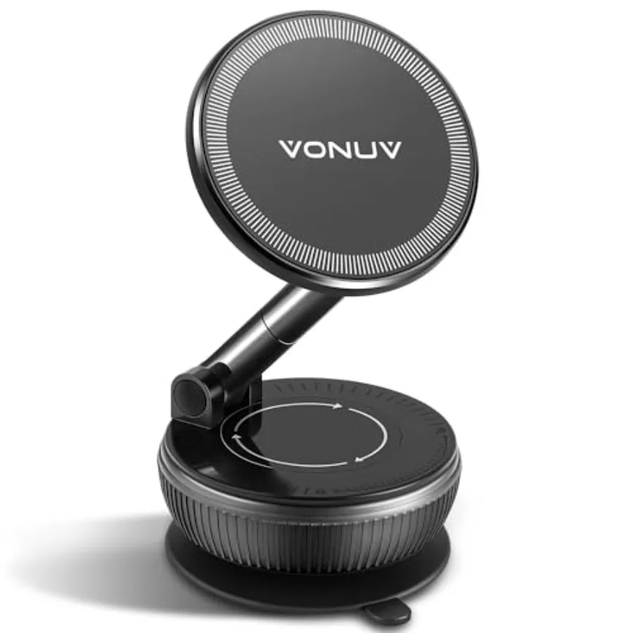Magnetic Phone Holder for Car 2025 Upgrade with 96LBS Ultra Suction 2800gf Strong Magnet 360 Adjustable HandsFree Mount Premium