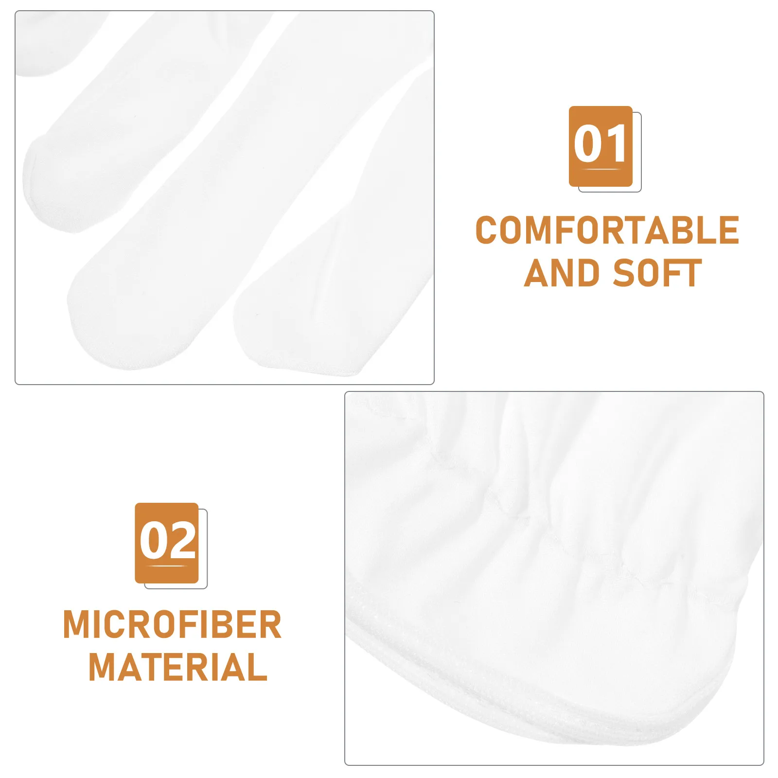 

6Pairs Microfiber Gloves Dust Free Anti Static Jewelry Inspection Coin Handling Art Working Flexible Soft Comfortable Inspection
