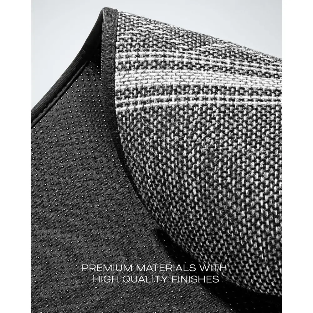 أغطية مقاعد بطانية باجا، أغطية مقاعد دلو ماسية رمادية، ظهر منخفض، مجموعة كاملة - قماش جاكار، وسادة هوائية متوافقة، مناسبة عالمية #6