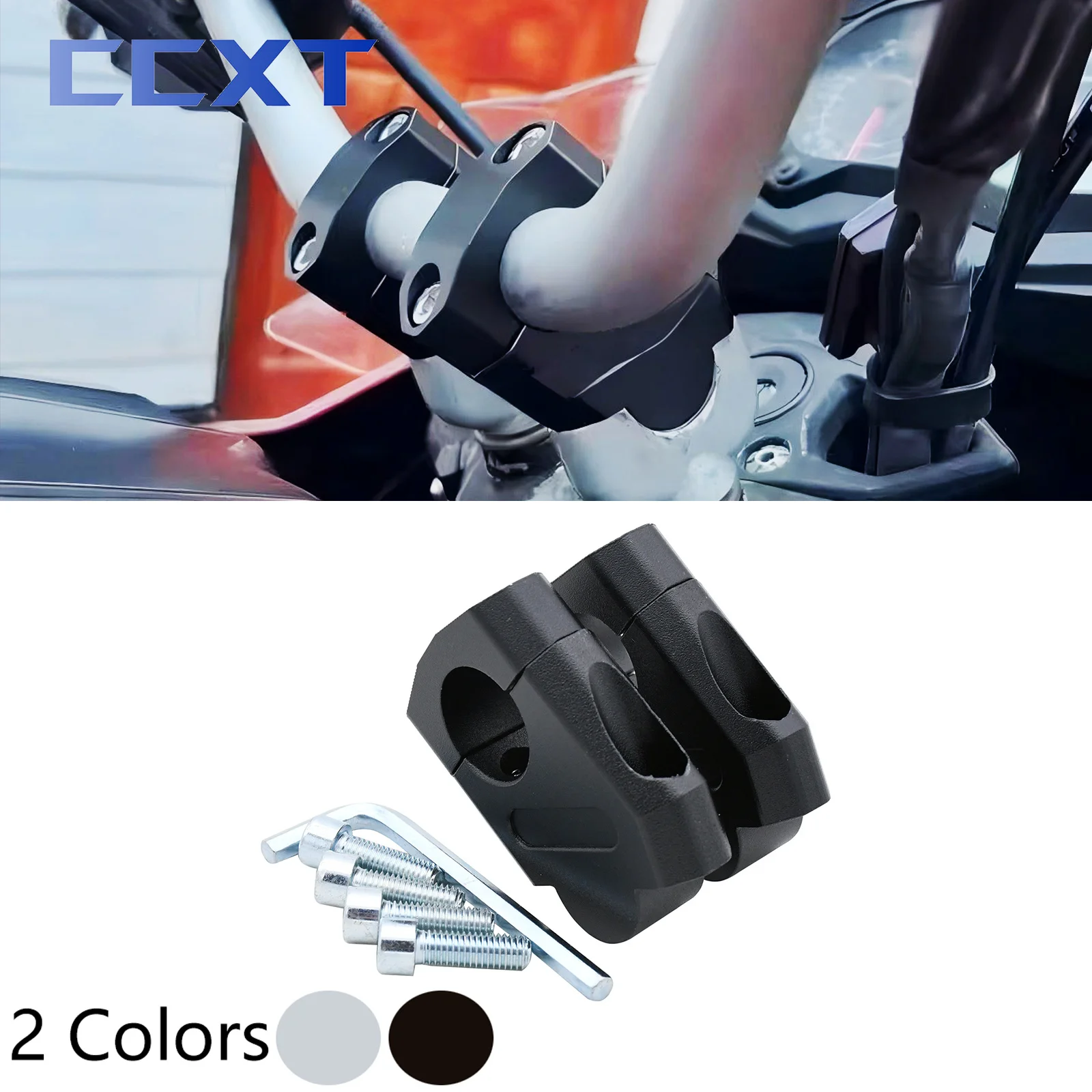 

Motorcycle ATV Universal Handlebar Riser Bar Mount Handle Clamp 28mm 1 1/8" 22mm 7/8" For Honda BMW Yamaha Suzuki Kawasaki KTM